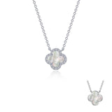 Lafonn Mother-of-Pearl Clover Necklace