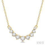 .50ctw Graduated Diamond "Smile" Necklace
