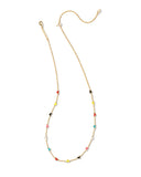 Kendra Scott Haven Heart Gold Strand Necklace in Multi Mix