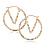 Gold Double/Spiral Hoop Earrings
