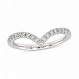 1/4ctw Diamond Chevron-Shaped Band