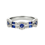 Sapphire & Diamond Band