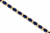 Sapphire & Diamond Tennis Bracelet