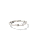 Kendra Scott Juliette Band Ring in White Crystal, Size 7