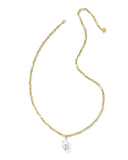 Kendra Scott Melody Gold Small Long Pendant Necklace in Freshwater Cultured Pearl