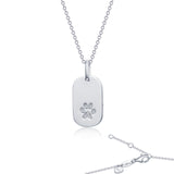 Lafonn Paw Print Dog Tag Pendant