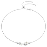 Swarovski Constella Pearl Bar Necklace, 19"