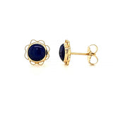 Lapis Flower Earrings