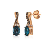 Le Vian Chocolatier® Earrings featuring Deep Sea Blue Topaz™