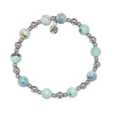 Day by Day Collection- Robins Egg Agate Gemstone Bracelet