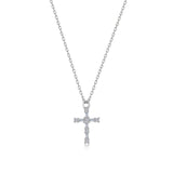 Lafonn Eden Baguette Cross Necklace