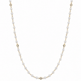 Freshwater Cultured Pearl & Lab-Grown Diamond Station Necklace