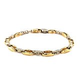 Two-Tone Gold Fashion Bracelet, 7