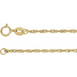 Gold-Filled 1.75mm Rope Chain, 24"
