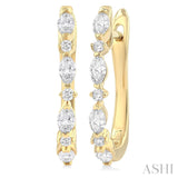 Diamond Hoop Earrings