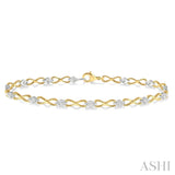 Diamond Illusion Infinity Link Bracelet