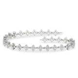 3ctw Lab Grown Diamond Petal Bracelet, 7.25"