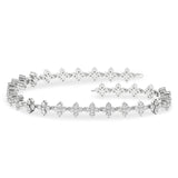 3ctw Lab Grown Diamond Petal Bracelet, 7.25"