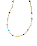 Kendra Scott Haven Heart Gold Strand Necklace in Multi Mix