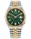 Citizen Tsuyosa 60 Automatic Watch, Two-Tone/Green Dial