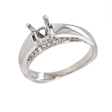 Diamond Bridge Semi-Mount Engagement Ring