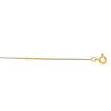Yellow Gold 0.45mm Box Chain, 18"
