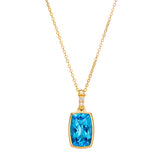 Le Vian Ocean Blue Topaz & Vanilla Diamond Pendant