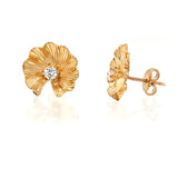 Diamond Flower Earrings