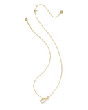Kendra Scott Golf Gold Short Pendant Necklace in Mother-Of-Pearl