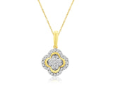 Diamond Petite Clover Pendant