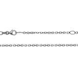 Silver 2.25mm Cable Link Chain, 18"