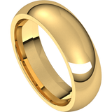 Men's Plain Yellow Gold Comfort Fit Wedding Band