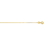Yellow Gold 0.6mm Box Chain, 18"