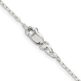 Silver 1.4mm Cable Link Chain, 22