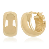 Gold Vermeil Wide Huggies