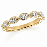 Marquise Diamond Bezel Band