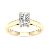 2ct Radiant Lab-Grown Diamond Solitaire Engagement Ring