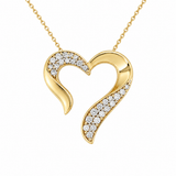 Diamond Open Heart Pendant