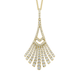 Diamond Fan Pendant
