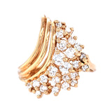 1ctw Diamond Waterfall Ring