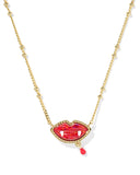 Kendra Scott Vampire Gold Short Pendant Necklace