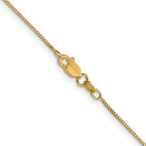 Yellow Gold 0.7mm Box Chain, 20