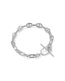 Kendra Scott Elisa Toggle Silver Link and Chain Bracelet