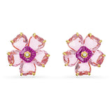 Swarovski Florere Stud Earrings Flower, Pink