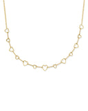 Kendra Scott Haisley Heart Gold Strand Necklace