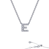 Lafonn Letter E Pendant Necklace