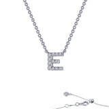 Lafonn Letter E Pendant Necklace