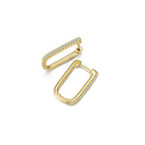 Lafonn Small Rectangle Hoop Earrings