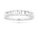 Emerald-Cut Diamond Band
