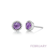 Lafonn February Birthstone Earrings
